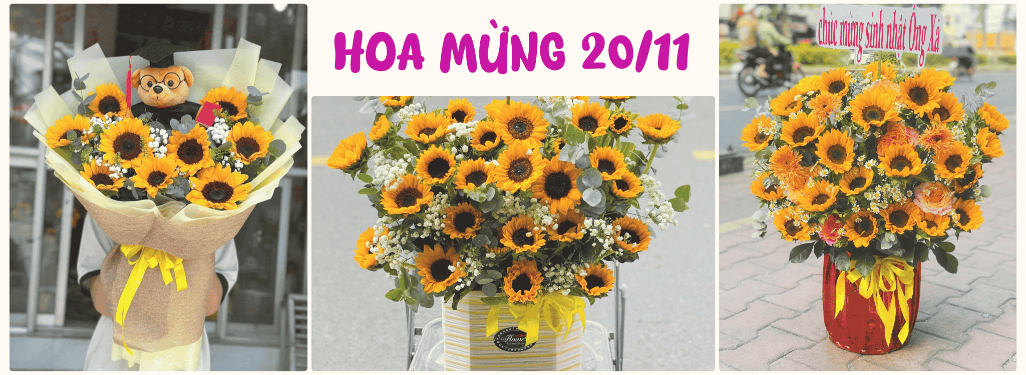 Hoa Tặng Thầy Cô 20/11 Đẹp Nhất 2025